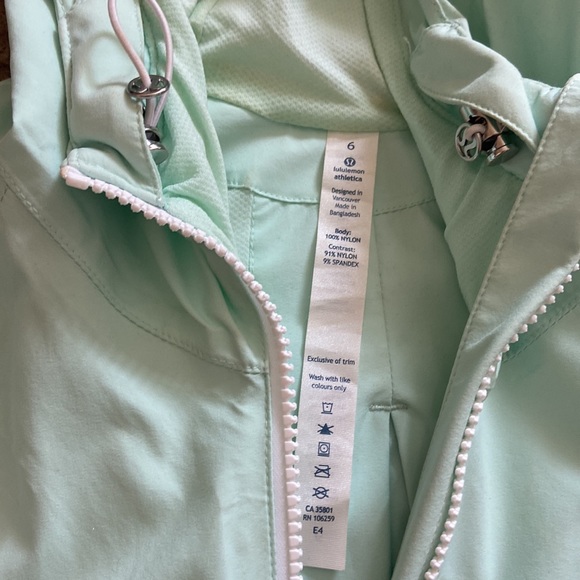 Mint Green Lululemon Windbreaker Jacket - Picture 2 of 5